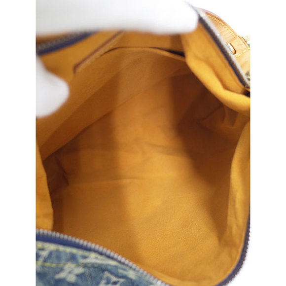 Louis Vuitton Monogram Denim Baggy PM Blue Yellow - Picture 3 of 9